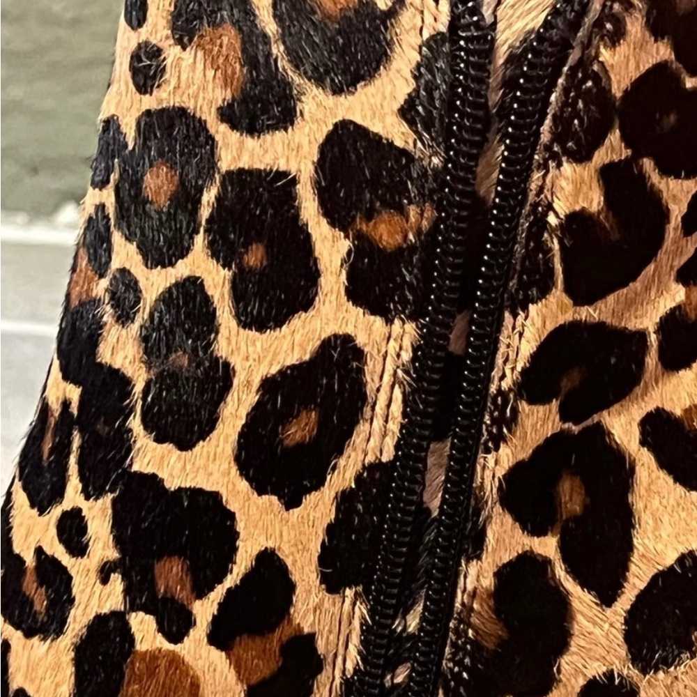 Aldo Leopard Print High Ankle Boot, Size 7 - image 4